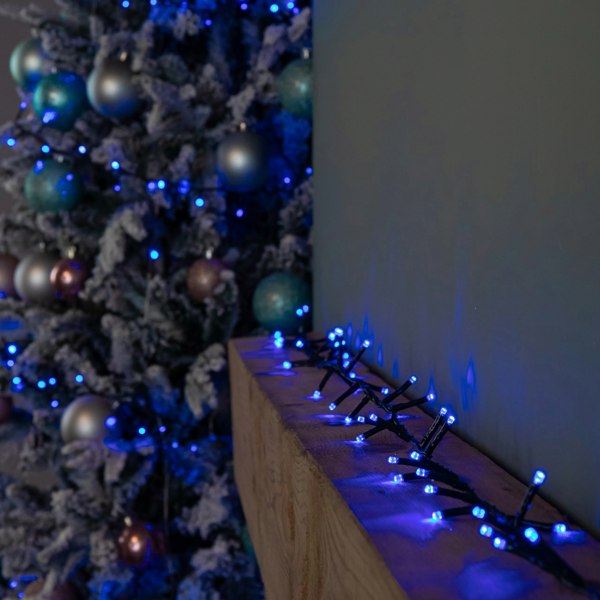 Samuel Alexander 15.5m 600 LED Colour Changing Christmas String Lights in White to Blue