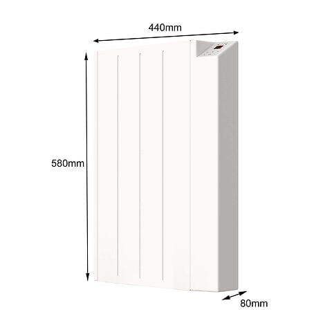 MYLEK Electric Radiator Panel Heater WIFI Smart APP Eco 600W Bathroom Safe Wall Mounted Timer Thermostat