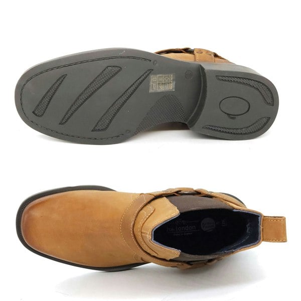 HX London Malden Western Ankle Biker Boots