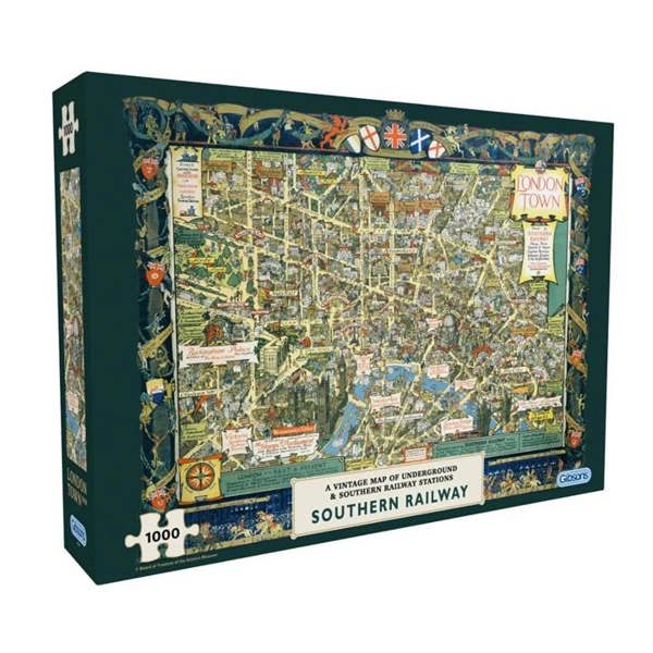 London Town, Southern Railway Jigsaw, Jigsaws & Puzzles, Travel, Gift