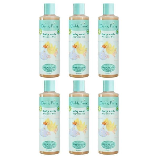 Childs Farm 250ml Baby Wash Unfragranced x6