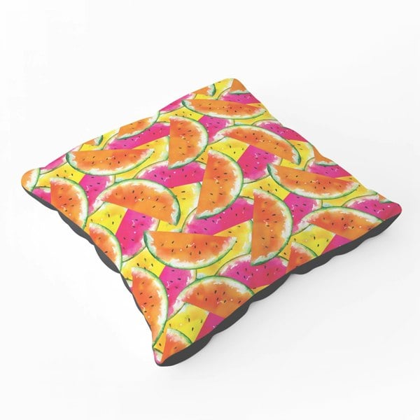 Warren Reed Watermelon Design Floor Cushion