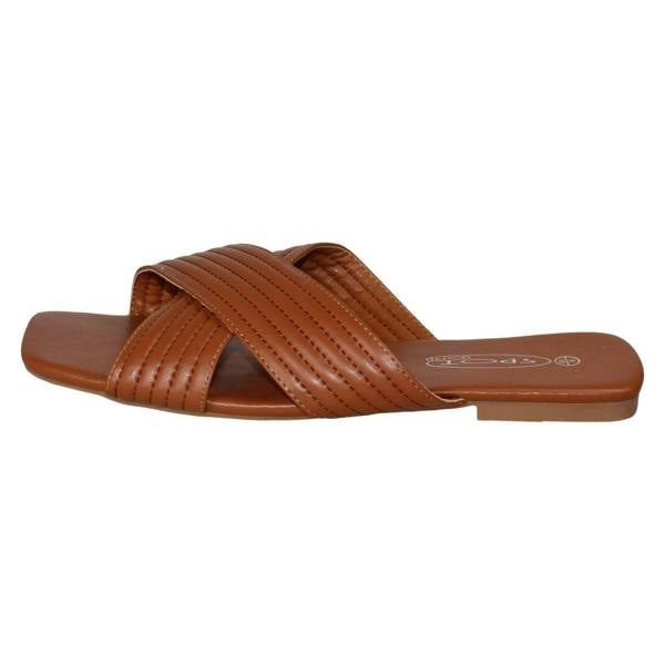 Spot On Ladies Spot On Flat Wide Fit Sandals F00400