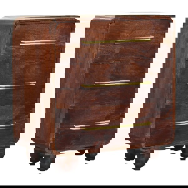 Artisan Furniture Solid Wood 3-Drawer Rounded Chest