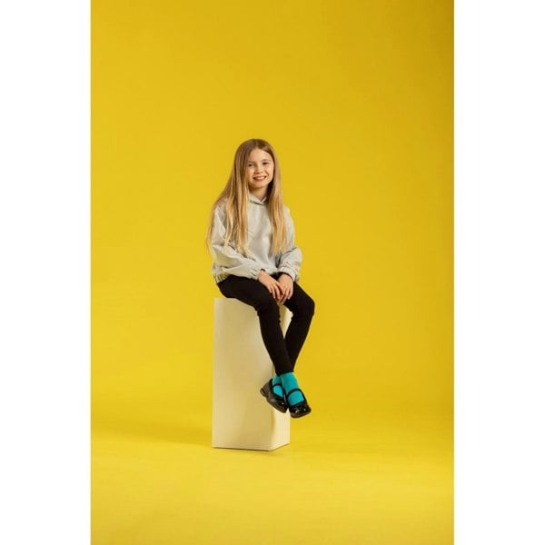 Hush Puppies Betty Patent Junior Leather Girls's Black Shoes