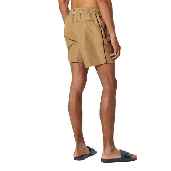 Boss Mens Starfish Swim Shorts - Camel Beige/Black - 