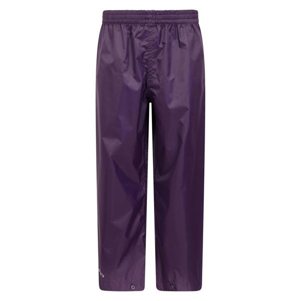 Mountain Warehouse Childrens/Kids Pakka II Waterproof Over Trousers - Purple - 