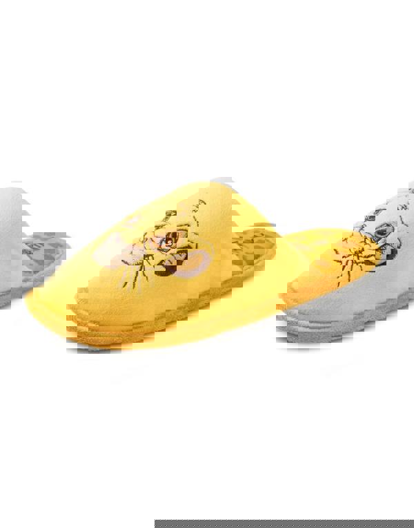 Disney The Lion King Womens Yellow Simba Mule Slippers