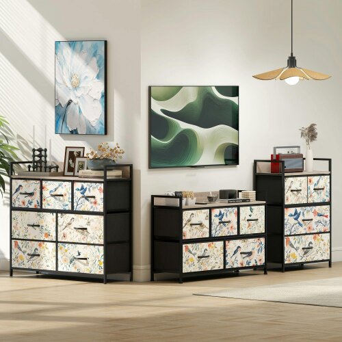 Wyld Haus Tonona Wooden White 4 Drawer Storage Chest