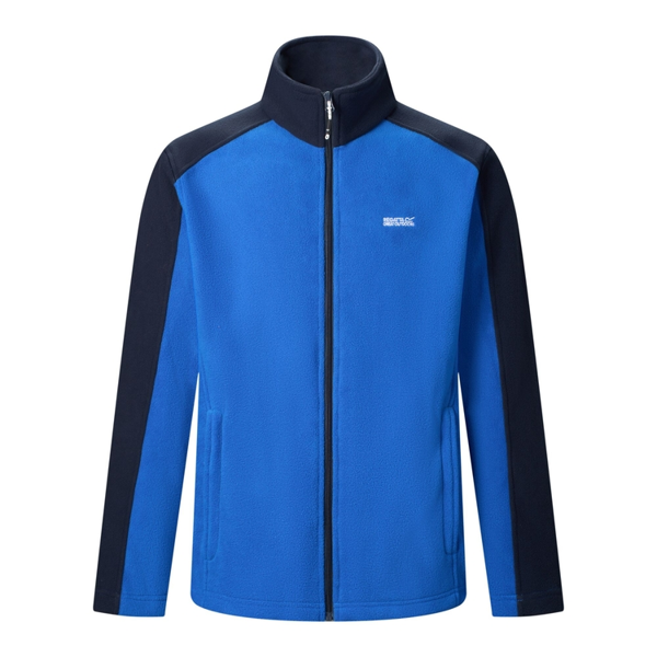 Regatta Great Outdoors Mens Hedman II Two Tone Full Zip Fleece Jacket - Olympian Blue/Navy