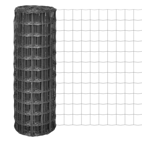 Berkfield Euro Fence Steel 25x1 m Grey