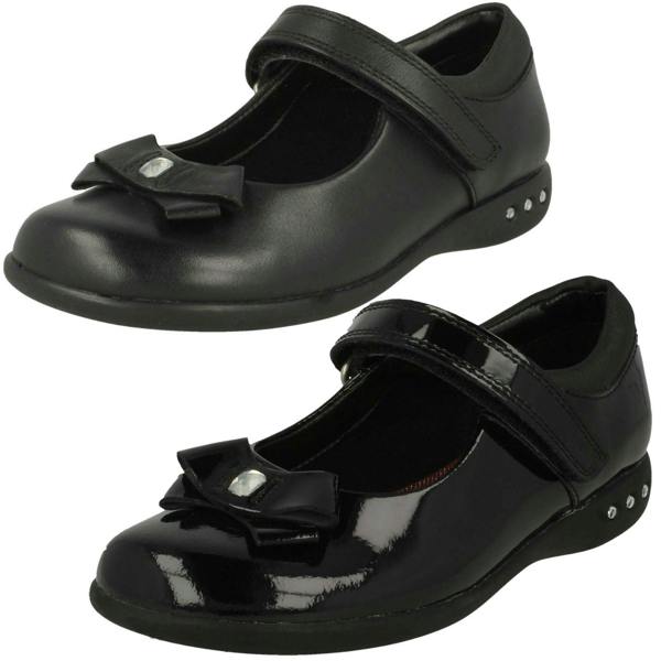 Clarks Girls Clarks Bow Detail School Shoes Prime Skip