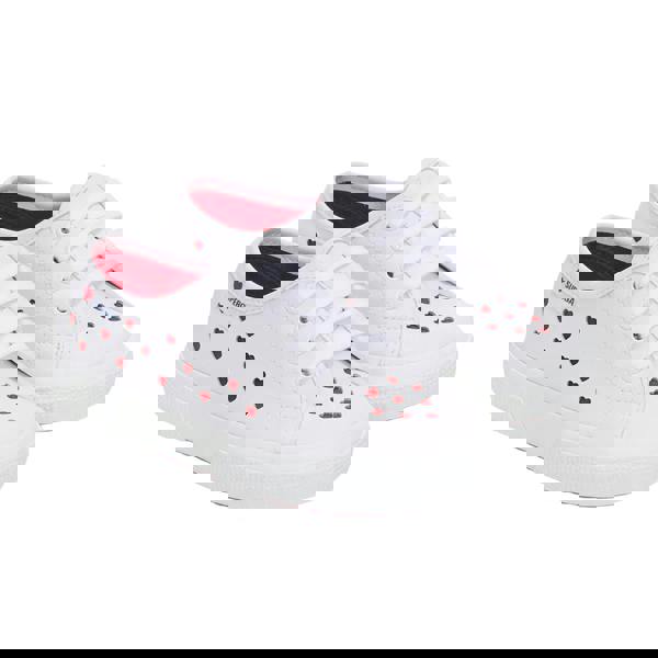 Superga Childrens/Kids 3750 Hearts Vegan Trainers - White/Red - 