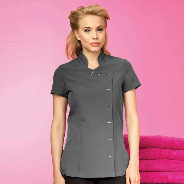 Premier Womens/Ladies *Orchid* Tunic / Health Beauty & Spa / Workwear - Dark Grey