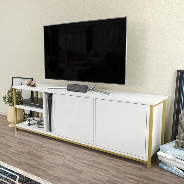 Decorotika Primrose Modern Tv Stand TV Cabinet for TV's up to 72"