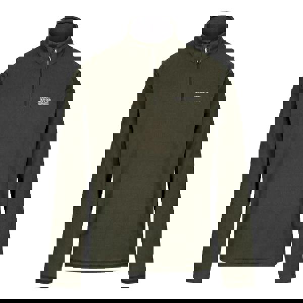 Regatta Great Outdoors Mens Thompson Half Zip Fleece Top - Dark Khaki - 