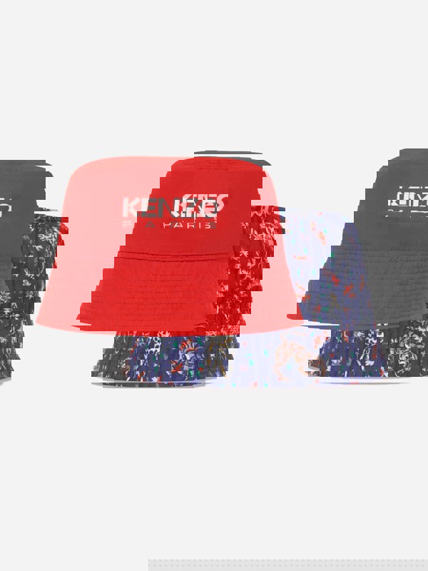 KENZO KIDS KENZO Girls Reversible Bucket Hat in Blue