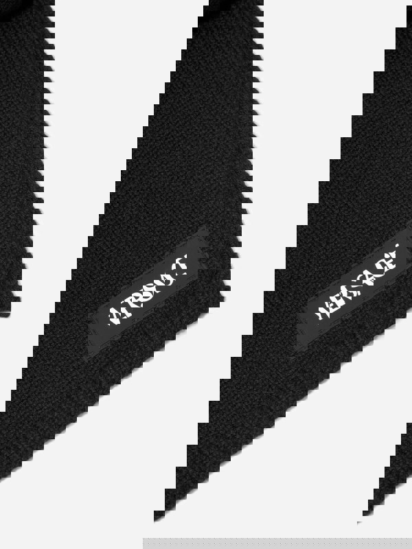 Versace Kids Patch Logo Scarf in Black