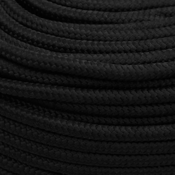 Berkfield Work Rope Black 6 mm 500 m Polyester