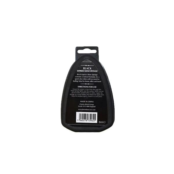 BIRCH Express Shoe Shine Sponge - Integrated Polish for Travel and Office