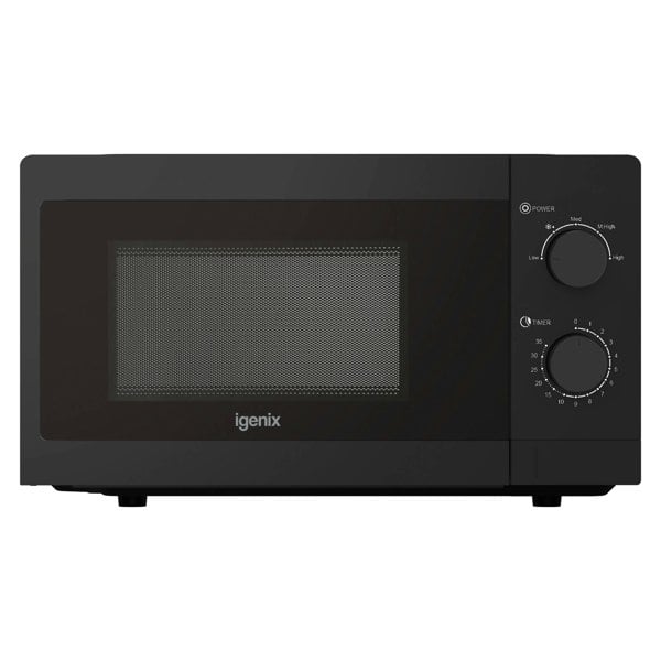 igenix Manual Microwave, 20 Litre, 5 Power Settings, 800W, Black, IGMS08080B