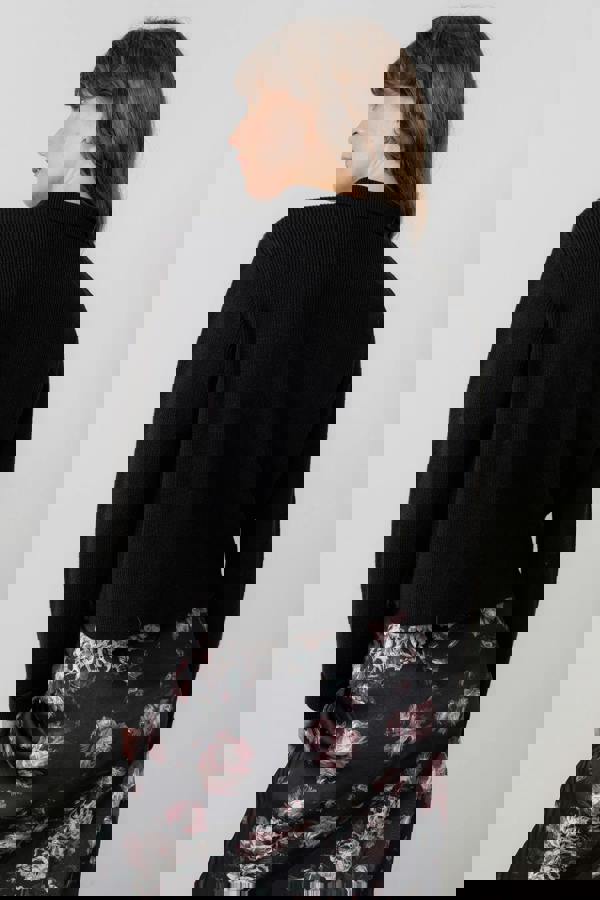 Lily & Me Chestnut Knitted Jacket Black