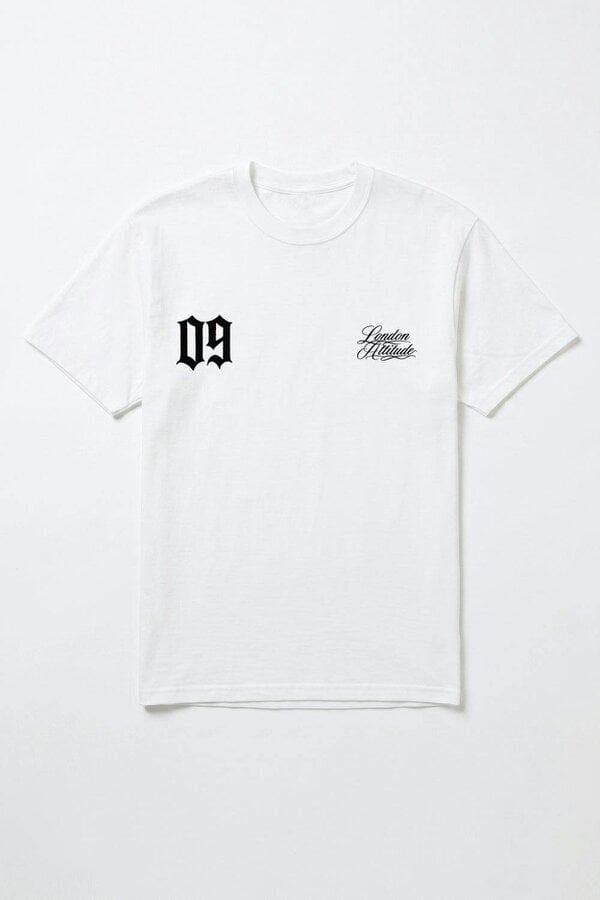 London Attitude Originals 09 Oversized Heavyweight Printed T-Shirt in White