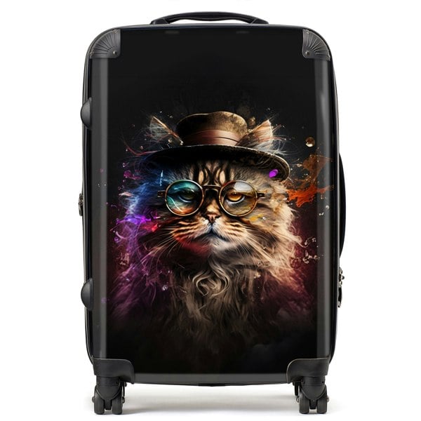 Warren Reed Siberian Cat Splashart Suitcase