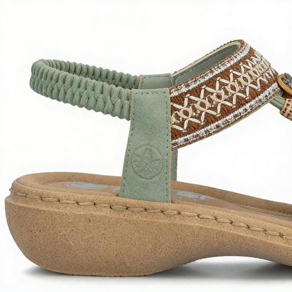 Rieker 61855 Slingback Sandals   in  Green