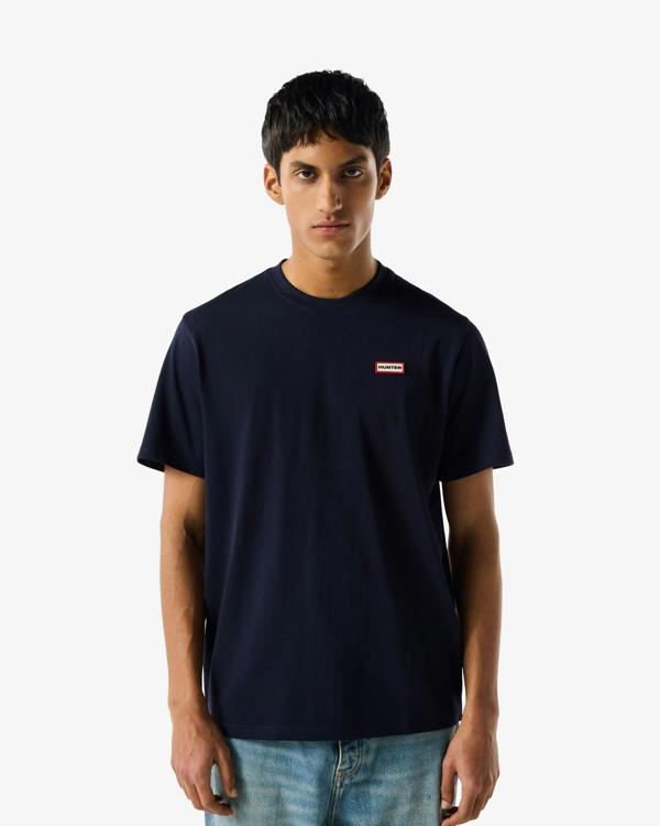 Hunter Red Label Essentials Mens Logo T-Shirt - Night Sky | CHO | Designer Mens Short Sleeve T-Shirts