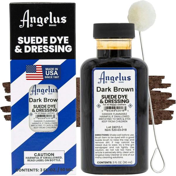 Angelus Suede Dye and Dressing - Restore and Protect Delicate Suede 3oz
