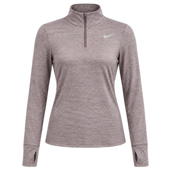 Nike Swift Women's UV Protection 1/4-Zip Brown Running Top XS