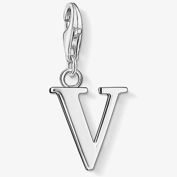 THOMAS SABO Silver Letter V Charm 0196-001-12