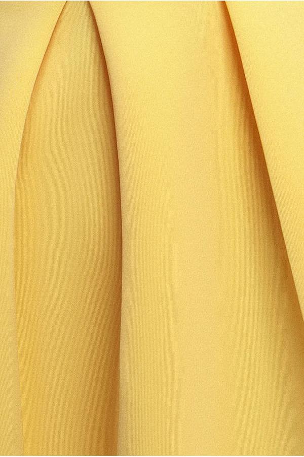 Scuba Foam Skater Midi Dress - Lemon DR4133