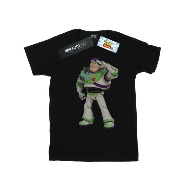 Disney Mens Toy Story Buzz Lightyear Standing T-Shirt - Black