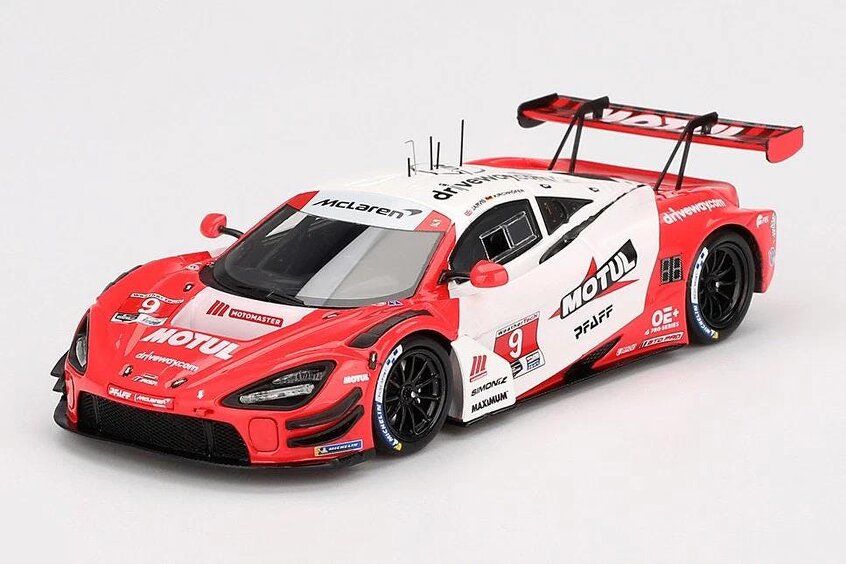 MCSlots McLaren 720 GT3 Evo #9 PFAFF Motorsports 2024 IMSA Motul Course De Monterey 1:43 Scale TSM430811