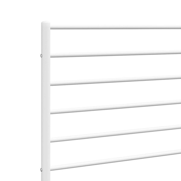 Berkfield Metal Headboard White 193 cm