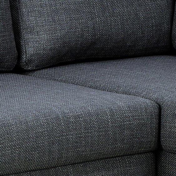 Wyld Haus San Sebastian Right Hand Corner Sofa Upholstered Dark Grey Fabric