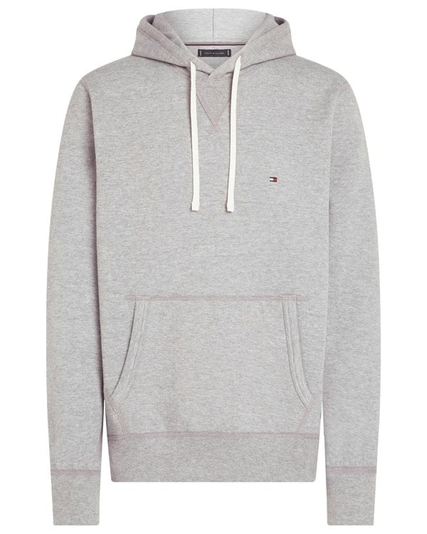 Tommy Hilfiger Essential Fleece Mens Hoodie - Medium Grey Heather
