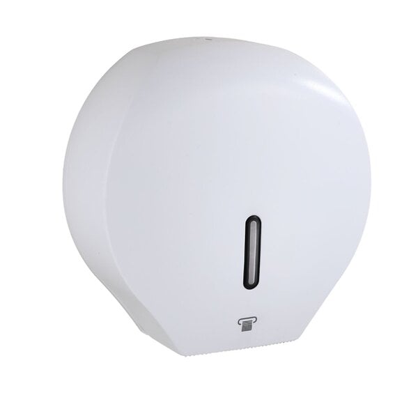 ProWashroom Pro Washroom Jumbo Toilet Roll Dispenser Wall-Mounted, Lockable, ABS Durable White Matte Finish