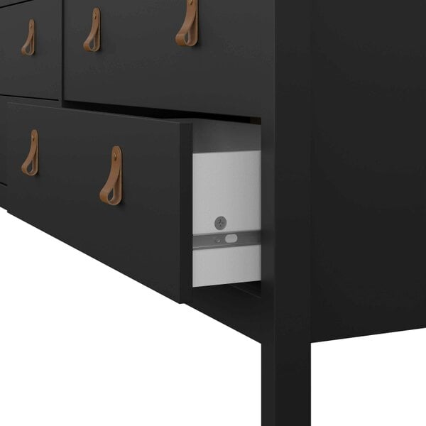 Wyld Haus Wildberry Matt Black Double Dresser 8 Drawers