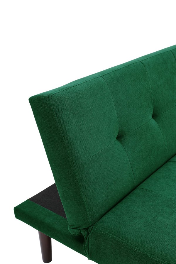 Living and Home Dark Green Contemporary Convertible Sofa Bed