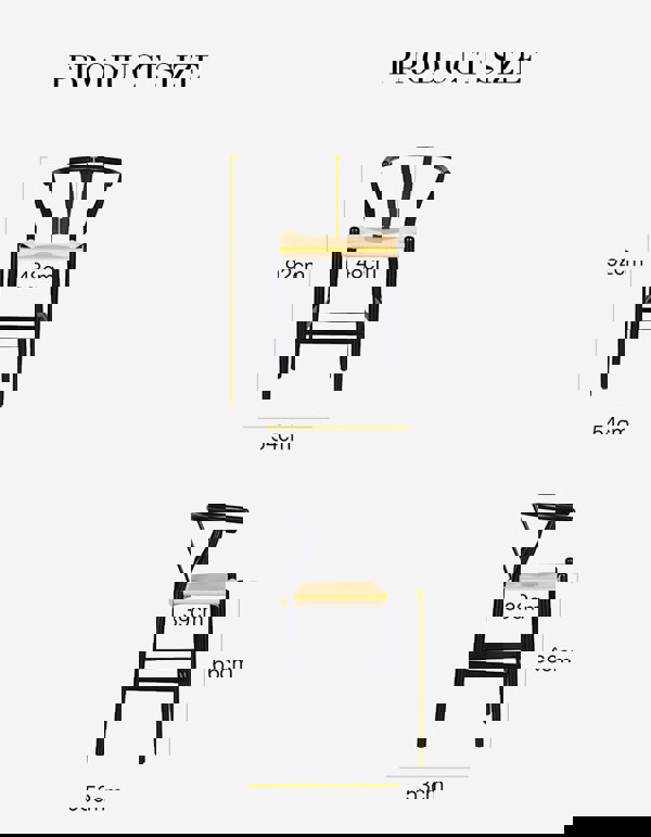 Wishbone Classical Bar Stool, Black Ash-DC Concept-Weilai Concept