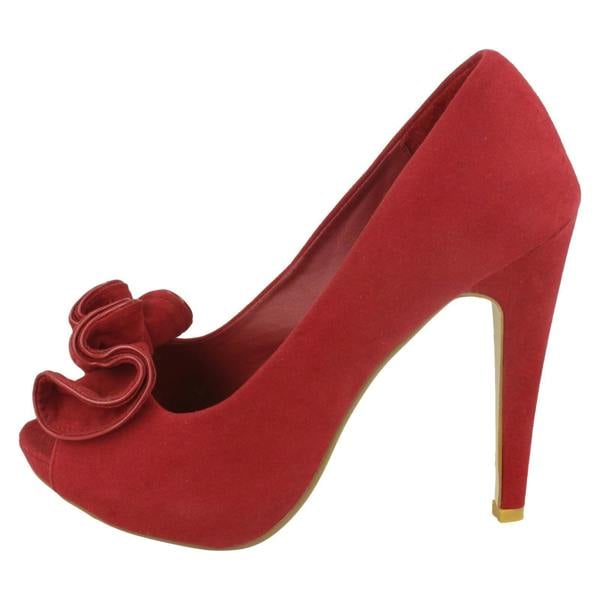 Spot On Ladies Spot On Slip On Heels