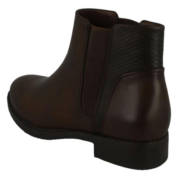 Spot On Ladies Spot On Flat Ankle Boots F51023