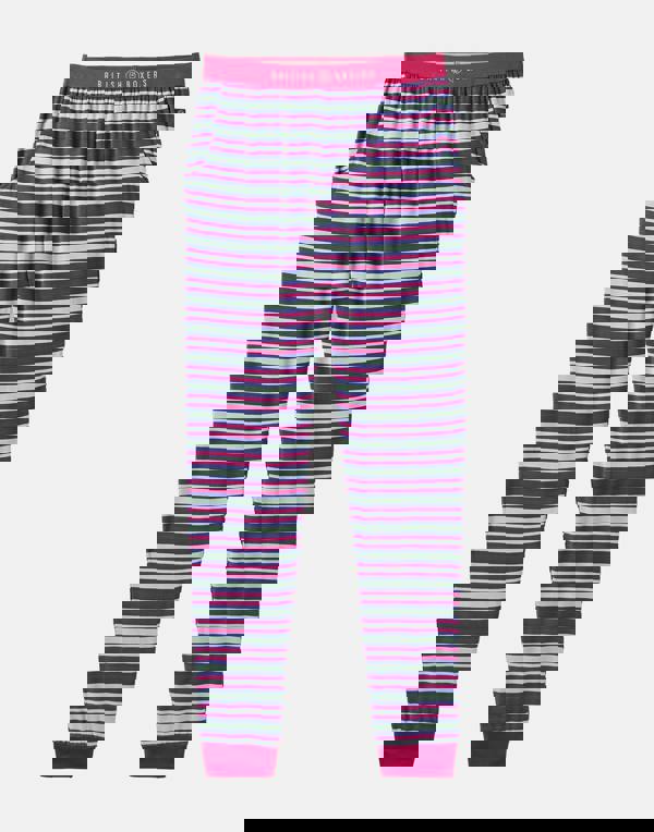 British Boxers Women's Bamboo Pyjama Set – Forest Berry Stripe