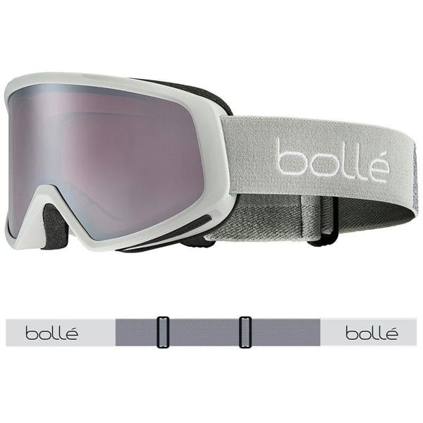 Bolle BEDROCK PLUS - Matte Lightest Grey with Vermillon Gun Lens