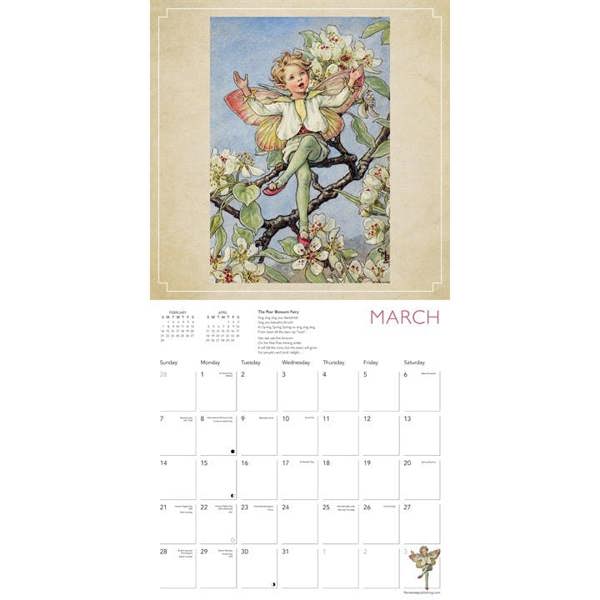 Flower Fairies Calendar 2027, Wall Calendars, Month To View, Art, Gift