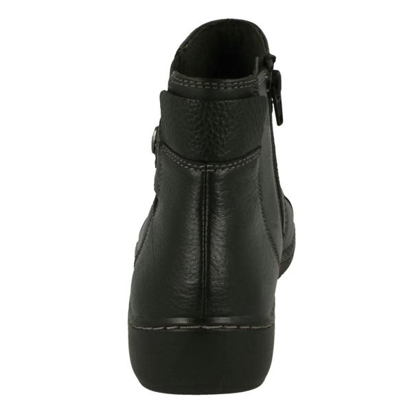 Clarks Ladies Clarks Strap Detailed Ankle Boots Cora Tropic