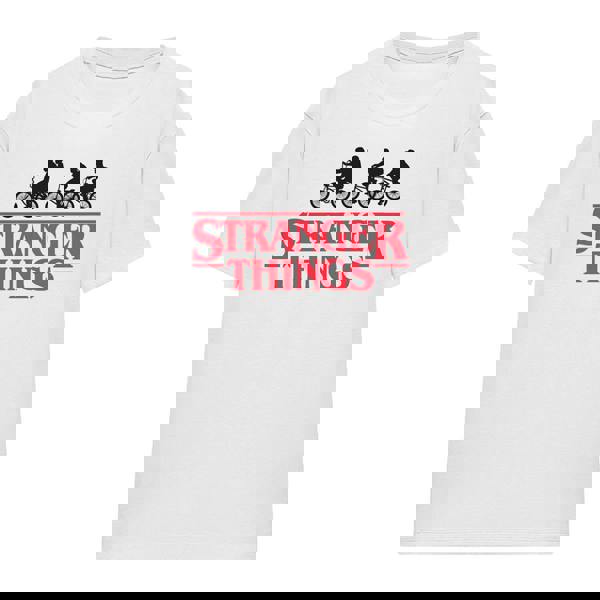 Stranger Things Womens/Ladies Silhouette T-Shirt - White - 